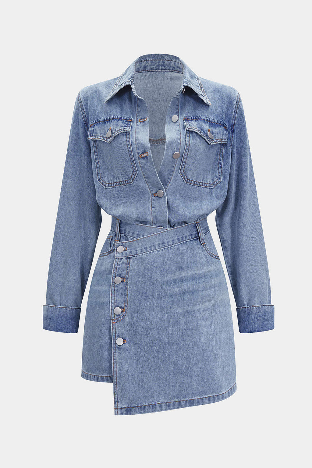 Carmen | Conjunto Vaquero de Top y Falda Azul