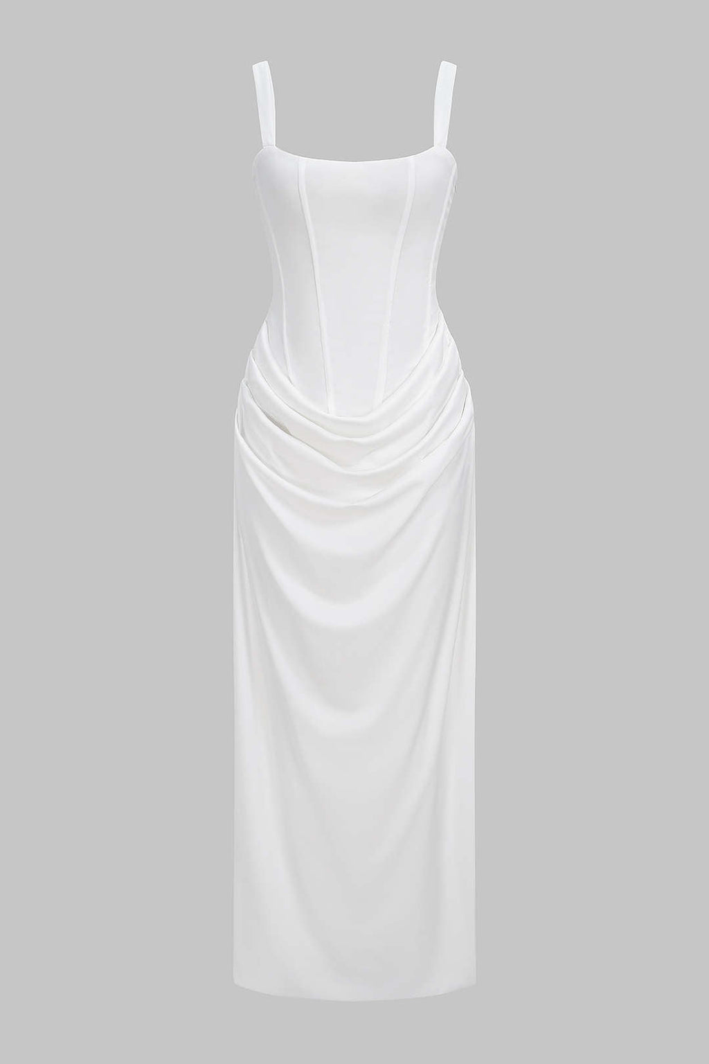 Mercedes | Vestido Largo con Lazada en la Espalda Burdeos
