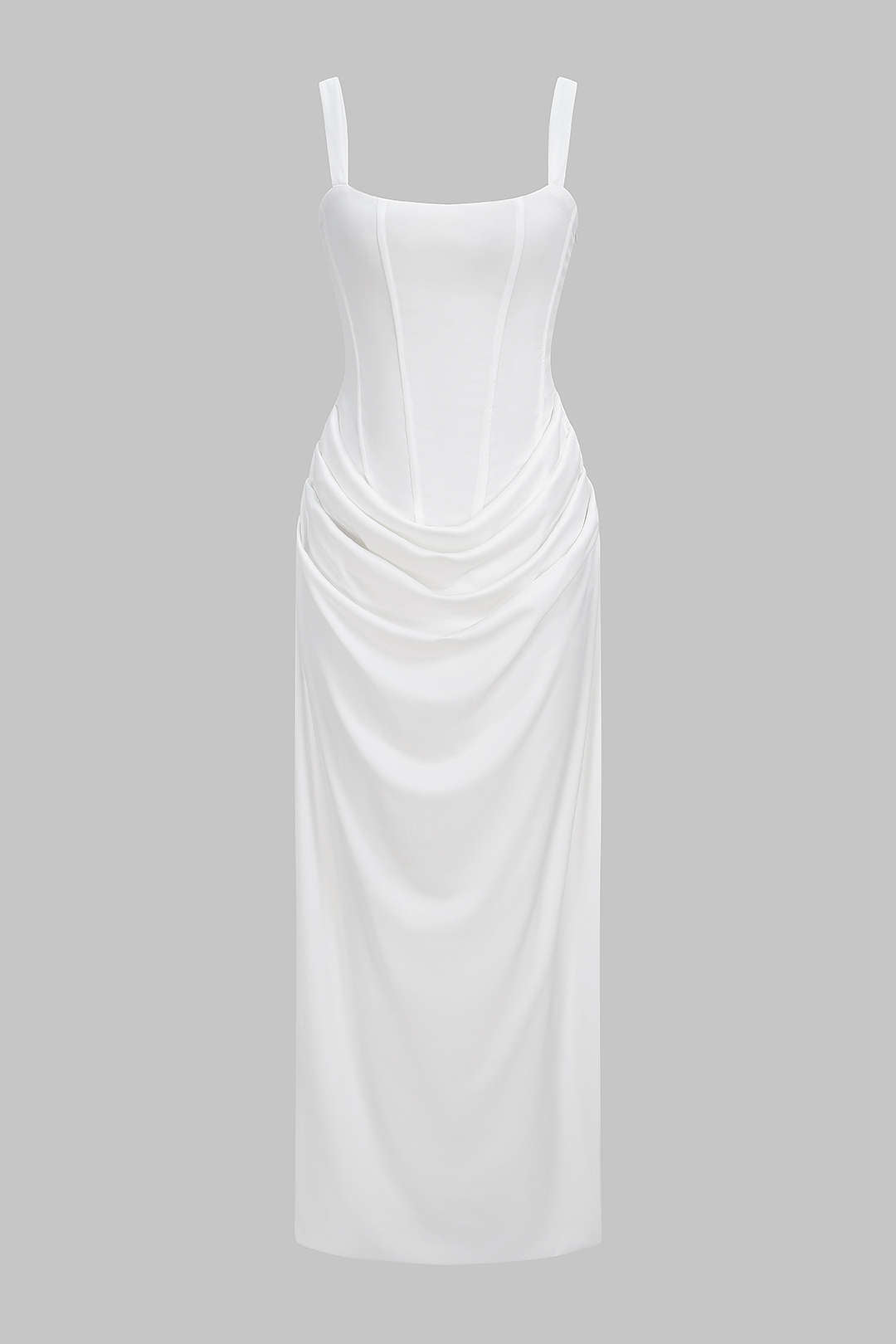 Mercedes | Vestido Largo con Lazada en la Espalda Burdeos