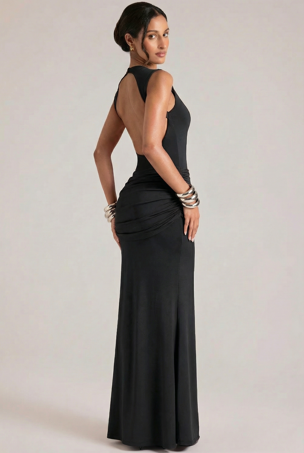 Isabel | Vestido Largo sin Mangas Negro