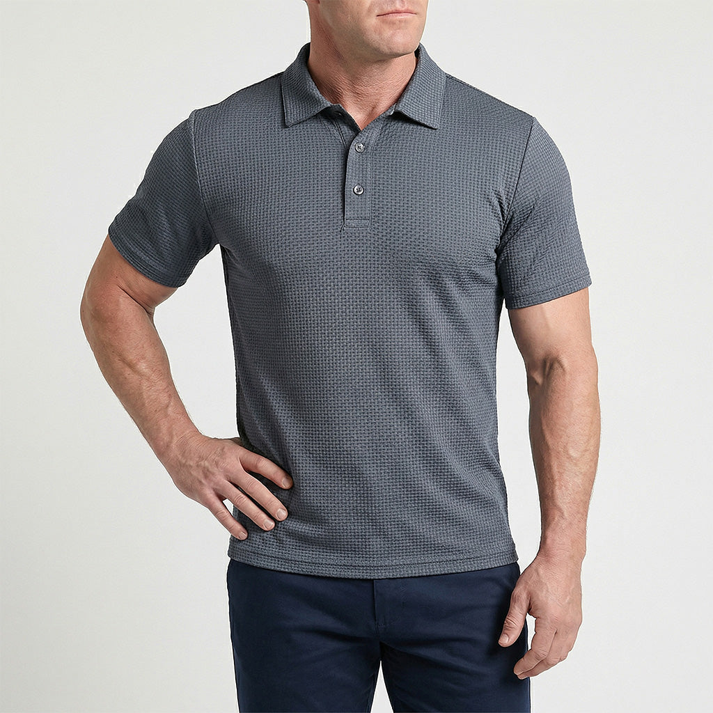 Adrián | Polo de Punto Ultra Cómodo Hombre Manga Corta