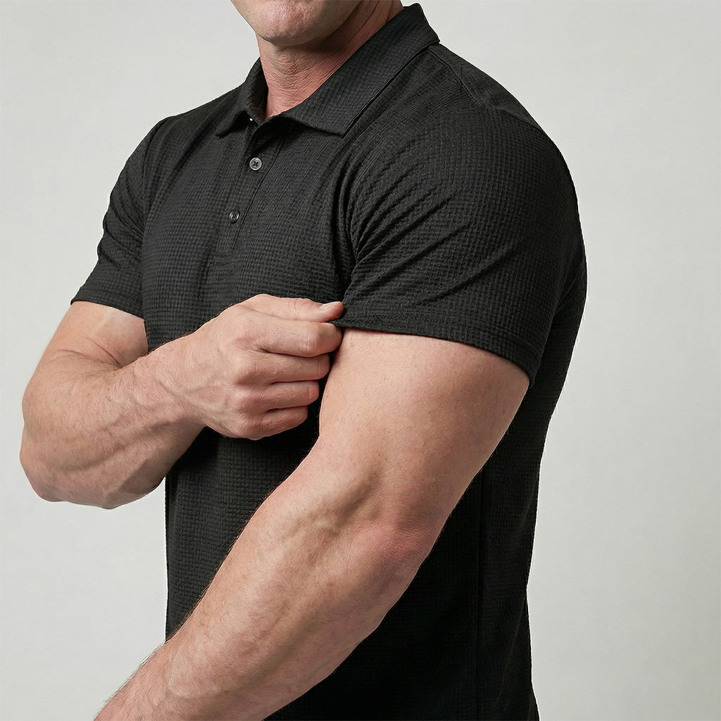 Adrián | Polo de Punto Ultra Cómodo Hombre Manga Corta