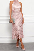 Sabina | Vestido Midi de Ceremonia con Escote Halter