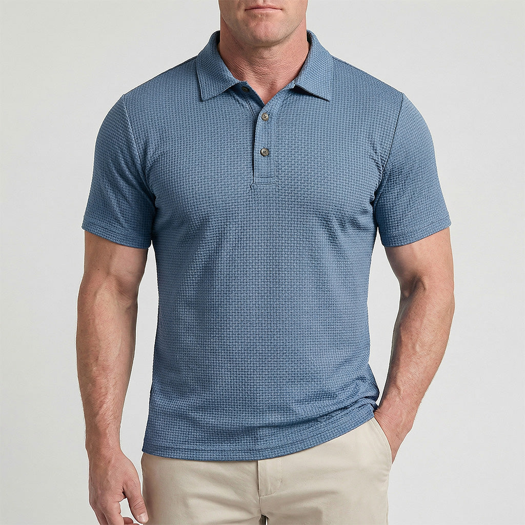 Adrián | Polo de Punto Ultra Cómodo Hombre Manga Corta