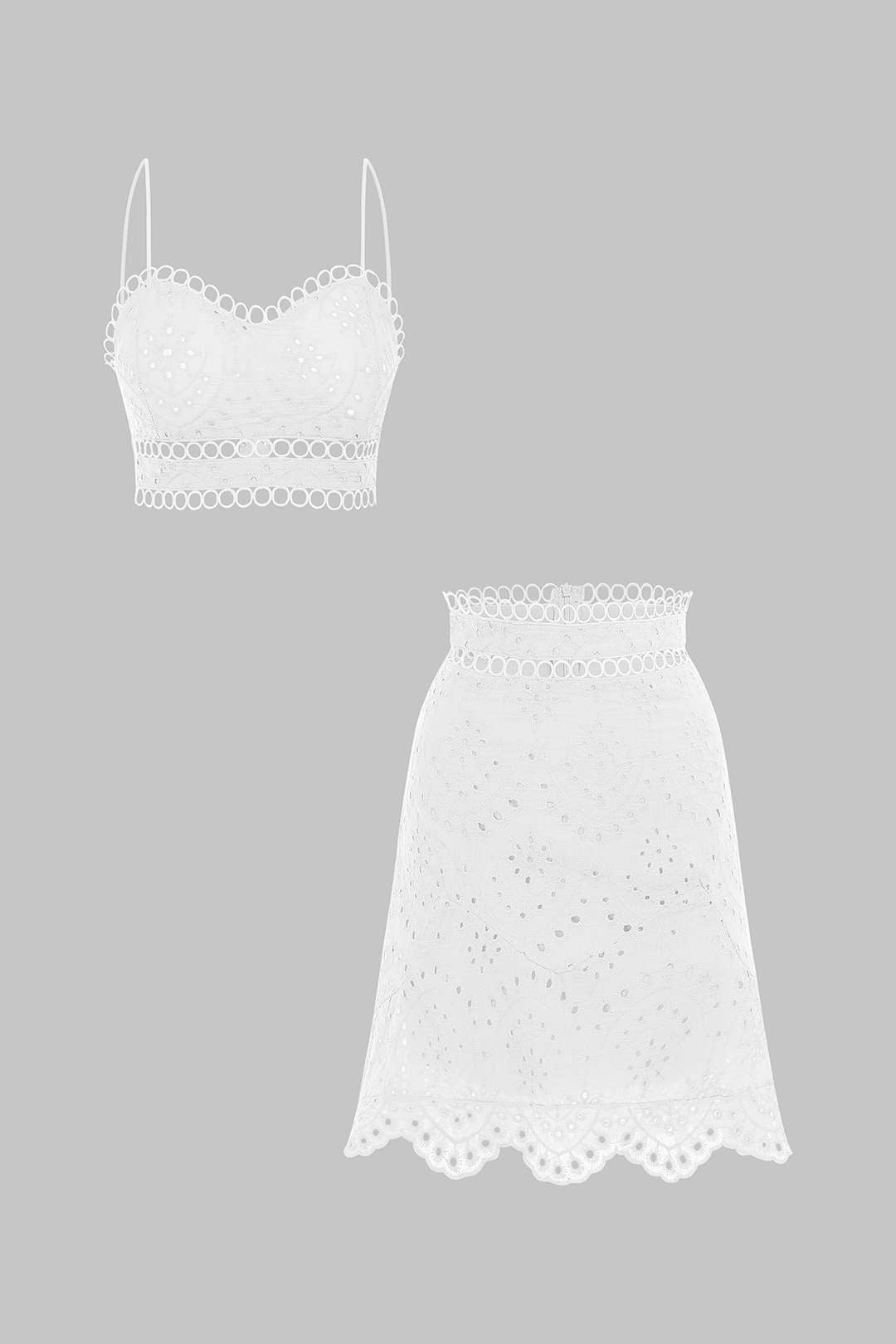 Teresa | Conjunto de Top Calado y Falda Amarillo