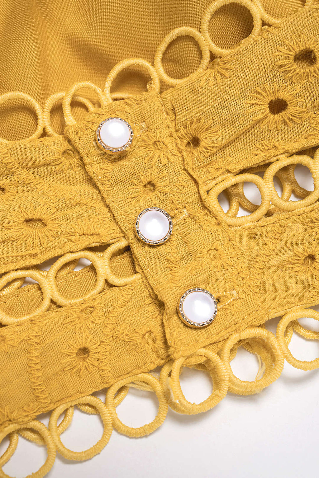 Teresa | Conjunto de Top Calado y Falda Amarillo