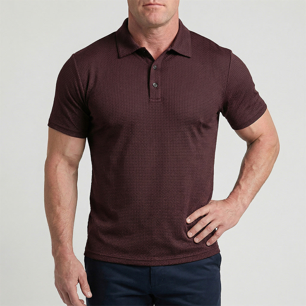 Adrián | Polo de Punto Ultra Cómodo Hombre Manga Corta