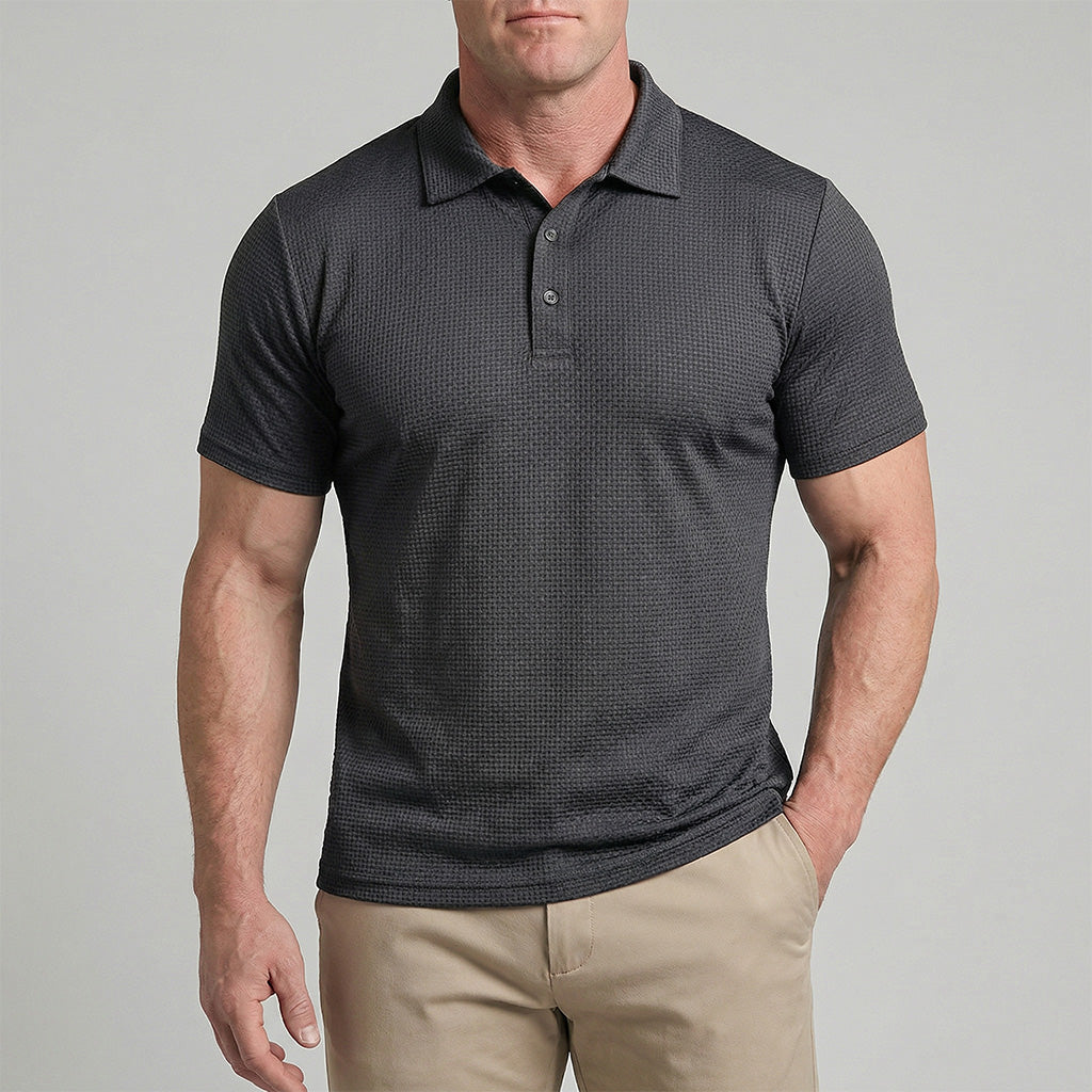 Adrián | Polo de Punto Ultra Cómodo Hombre Manga Corta