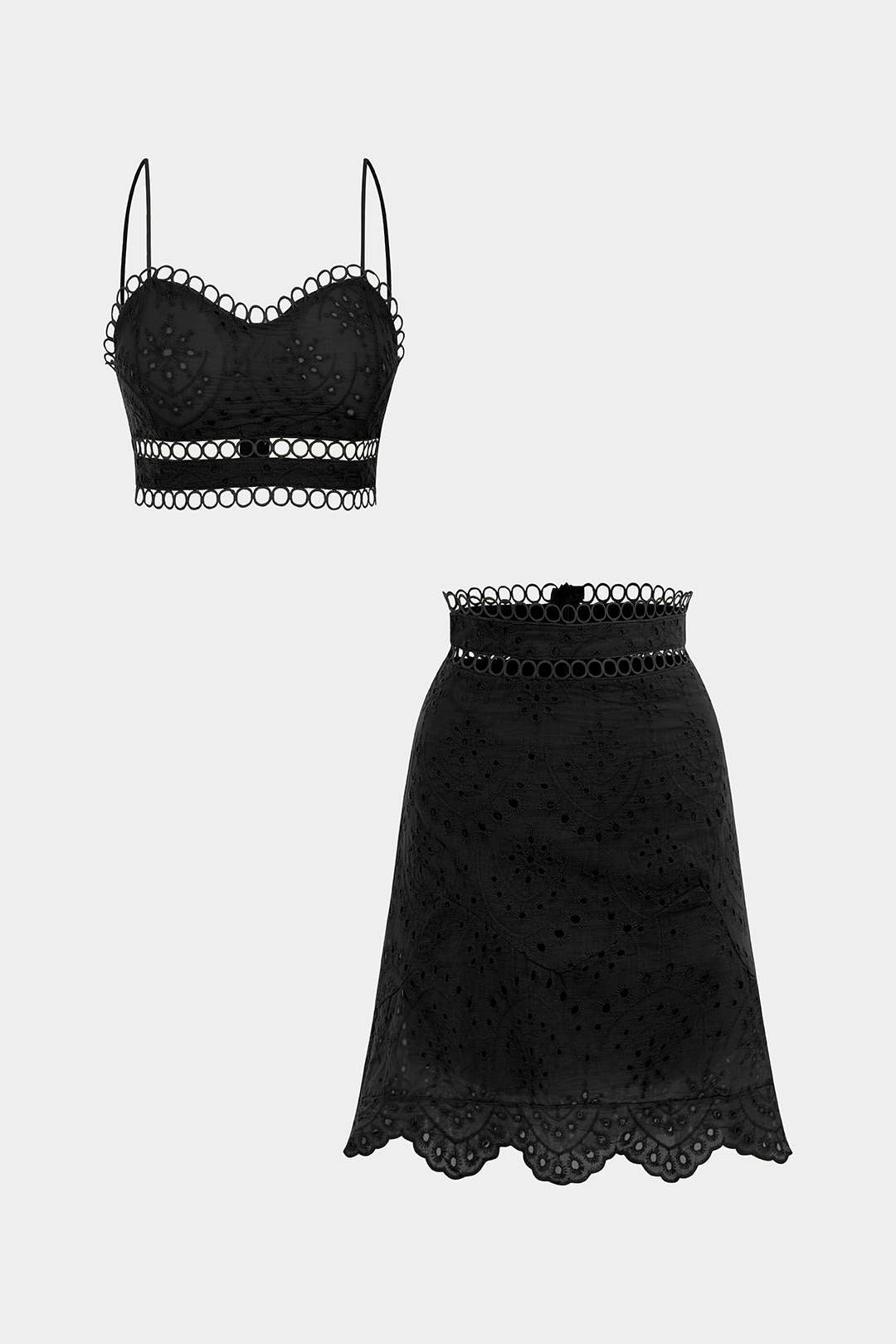 Teresa | Conjunto de Top Calado y Falda Amarillo