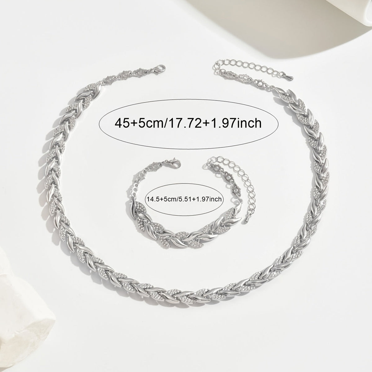 Azucena | Conjunto de Collar y Pulsera Cola de Pez