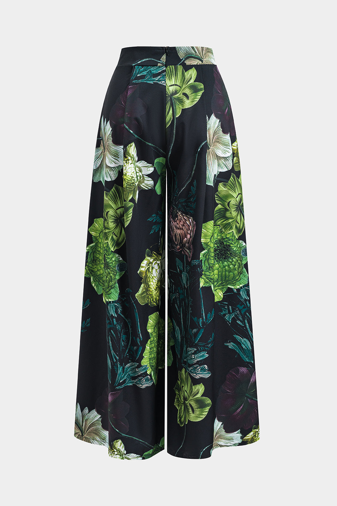 Nuria | Conjunto Floral Verde de Top y Pantalón
