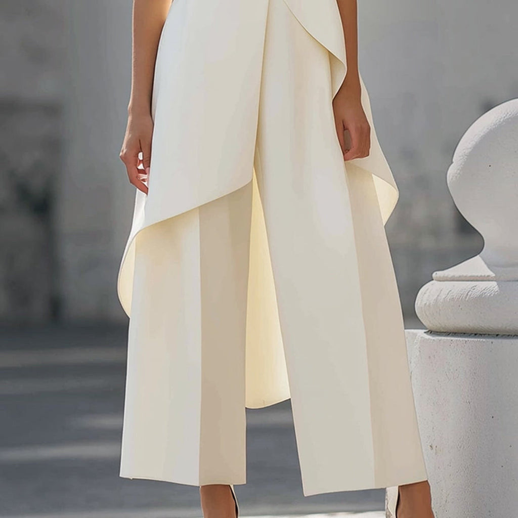 Daniela | Conjunto Elegante de Cuello Alto con Top Drapeado