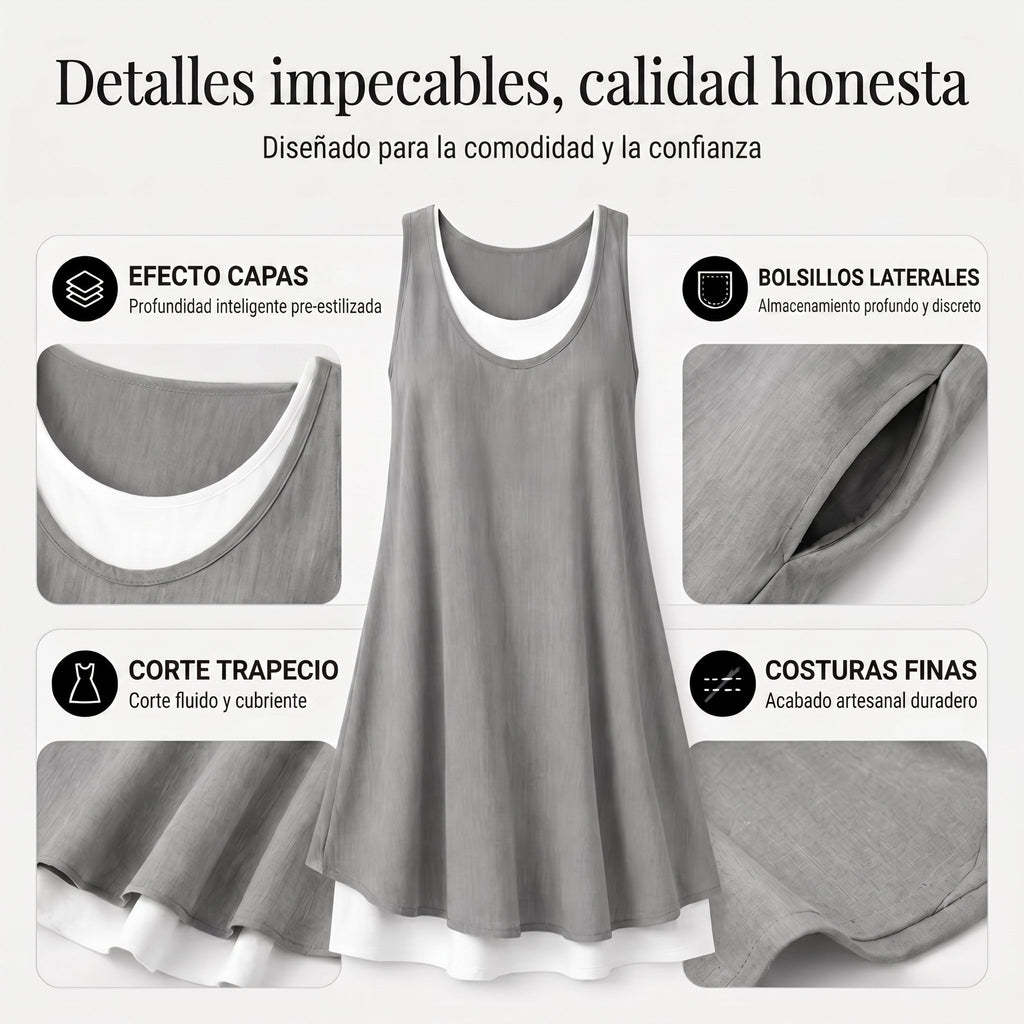 Nora | Conjunto de Dos Piezas de Tirantes, Corte Amplio y Cómodo