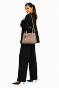 Lourdes | Bolso Trenzado Color Caqui
