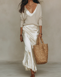 Ainhoa | Vestido Midi Satinado Elegante Mujer