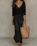 Ainhoa | Vestido Midi Satinado Elegante Mujer