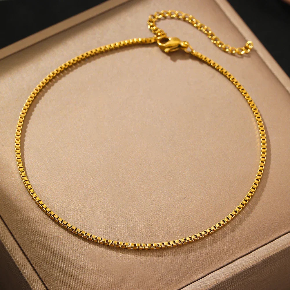 Trinidad | Pulsera de Tobillo Fina