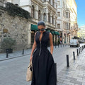 Victoria | Vestido Largo sin Mangas de Cintura Alta