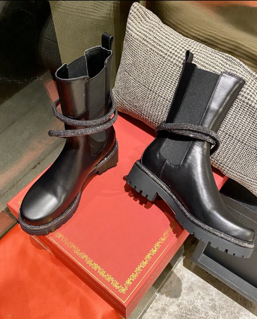 Aurelia | Bota con Efecto Charol