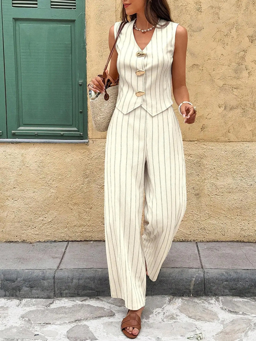 Olivia | Conjunto de Pantalón Ancho
