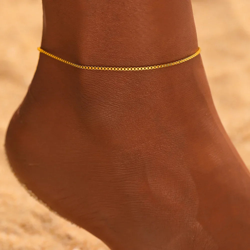 Trinidad | Pulsera de Tobillo Fina