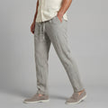 Andrés | Pantalón de Lino con Cordón Hombre Corte Recto
