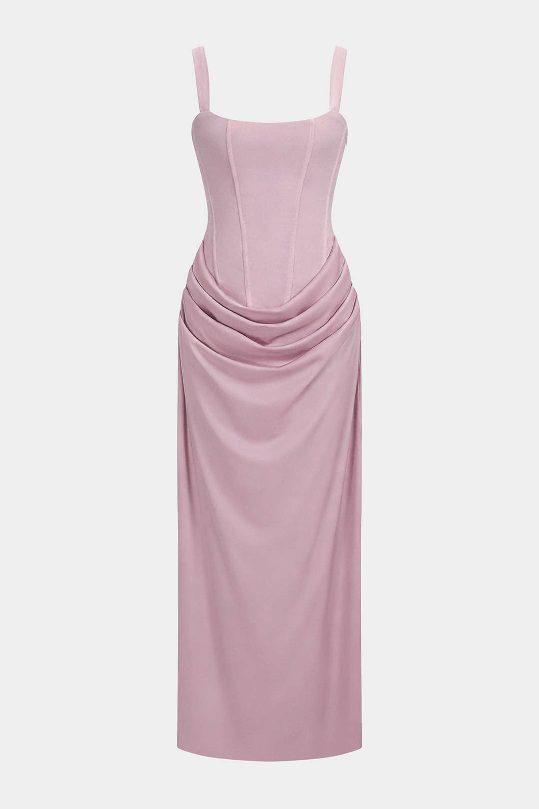 Mercedes | Vestido Largo con Lazada en la Espalda Burdeos