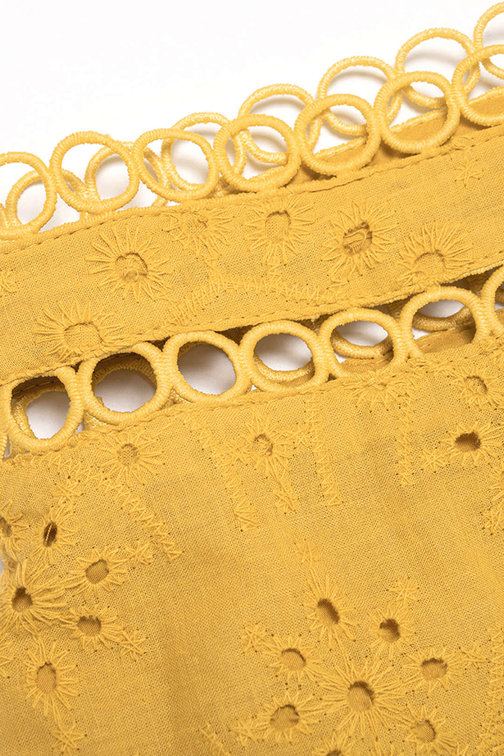 Teresa | Conjunto de Top Calado y Falda Amarillo