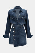 Carmen | Conjunto Vaquero de Top y Falda Azul