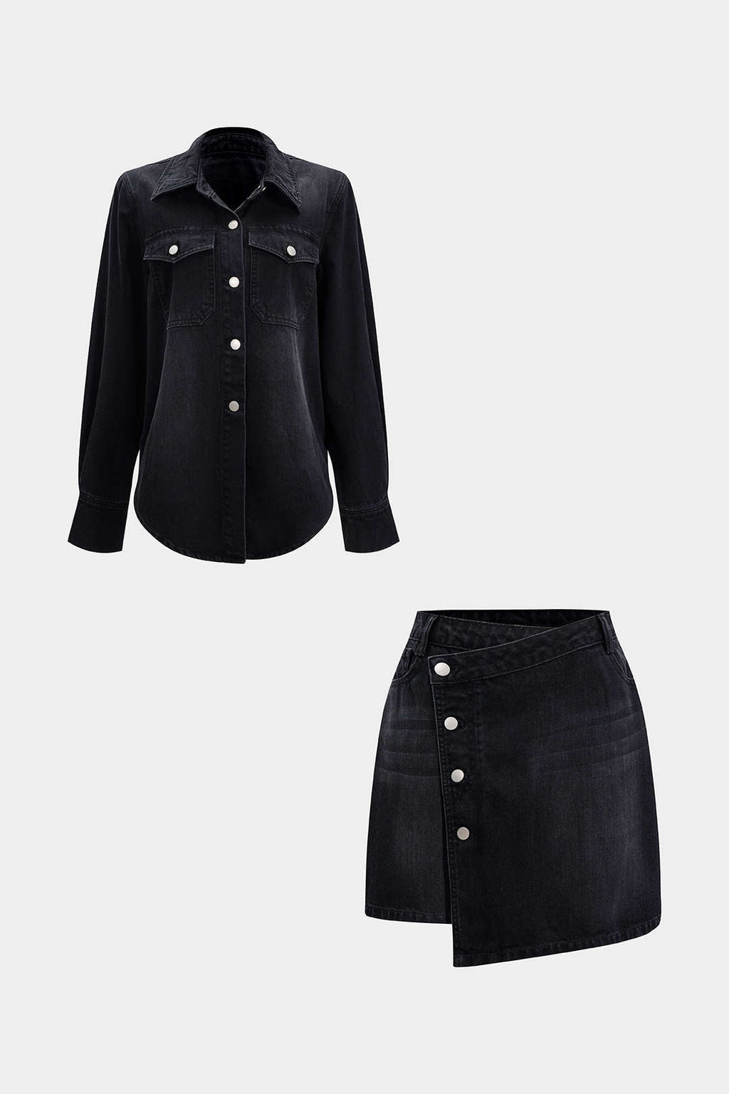 Carmen | Conjunto Vaquero de Top y Falda Azul