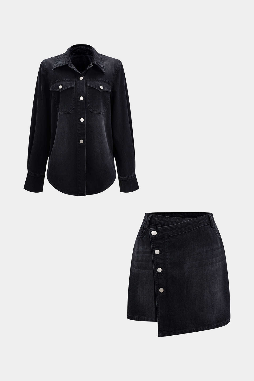 Carmen | Conjunto Vaquero de Top y Falda Azul