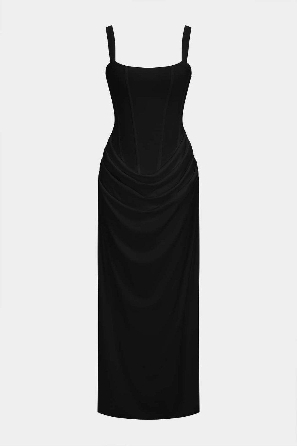Mercedes | Vestido Largo con Lazada en la Espalda Burdeos