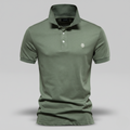 Iker | Polo de Manga Corta Hombre Algodón Piqué Logo Bordado