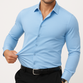 Iván | Camisa de Vestir de Manga Larga Hombre Ajustada