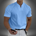 Javier | Camisa de Cuello Mao Hombre Manga Corta
