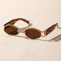 Adela | Gafas de Sol Ovaladas con Montura Dorada