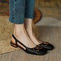 Salomé | Sandalias Planas Slingback Mujer Hebilla
