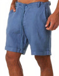 Álvaro | Pantalón Corto de Lino Hombre Cintura Elástica