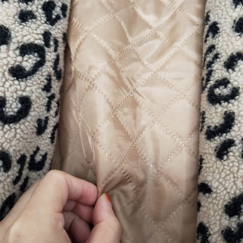 Fabiola | Abrigo de Piel Sintética Leopardo