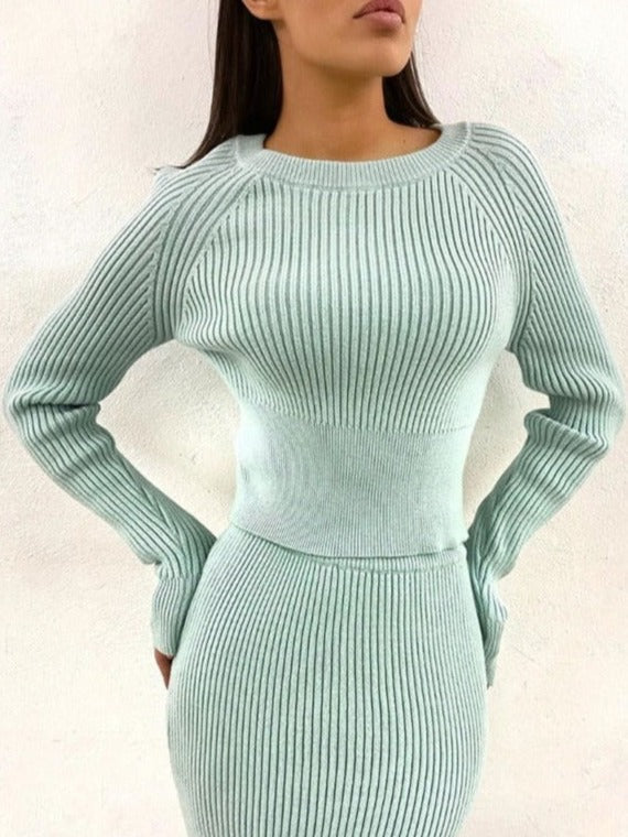 Cristina | Conjunto de Falda de Punto