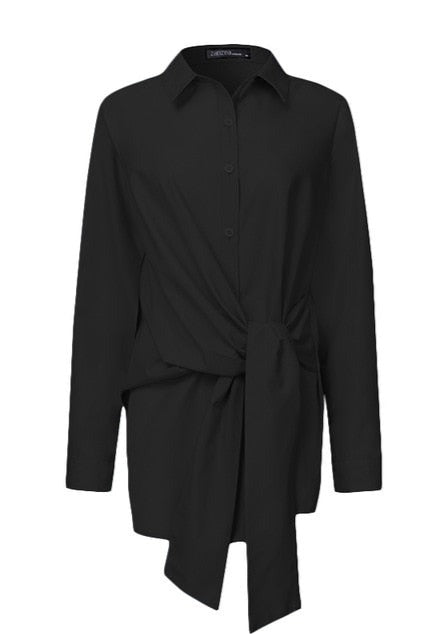 Francisca | Camisa con Lazada Frontal
