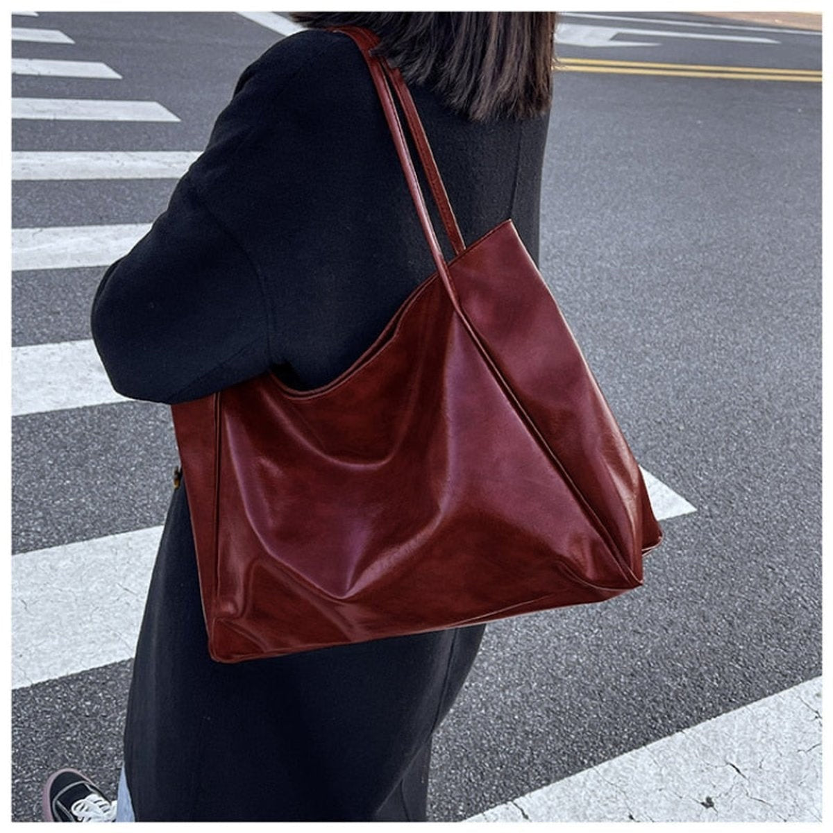 Rebeca | Bolso Tote de Piel Sintética Grande Shopper