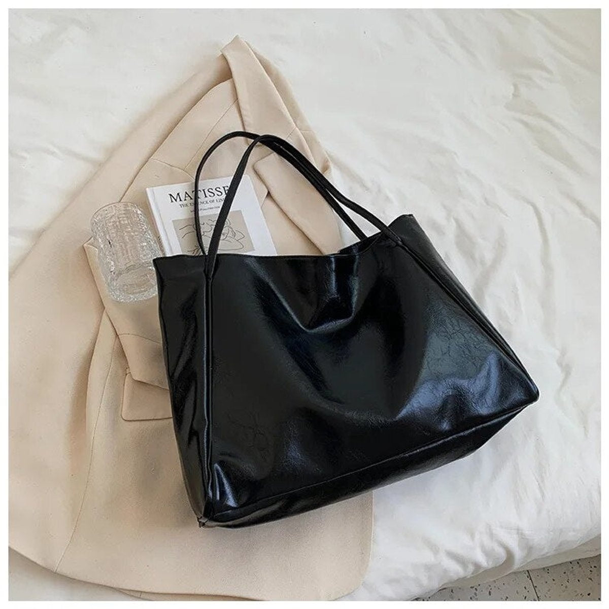 Rebeca | Bolso Tote de Piel Sintética Grande Shopper