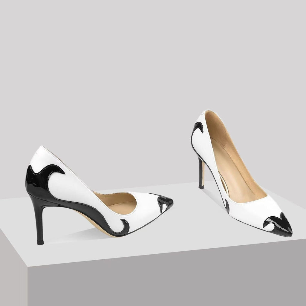 Felisa | Zapatos de Tacón Stiletto Punta Fina Mujer Bicolor