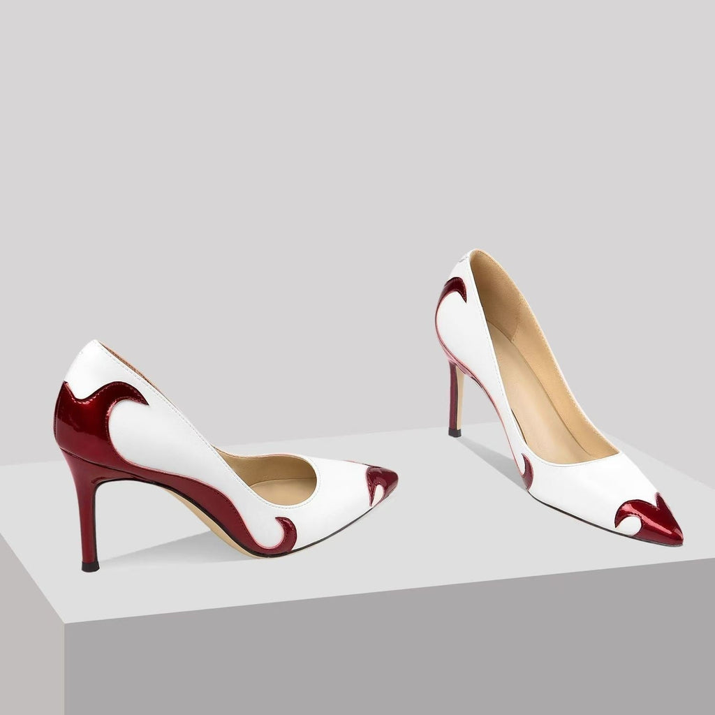 Felisa | Zapatos de Tacón Stiletto Punta Fina Mujer Bicolor