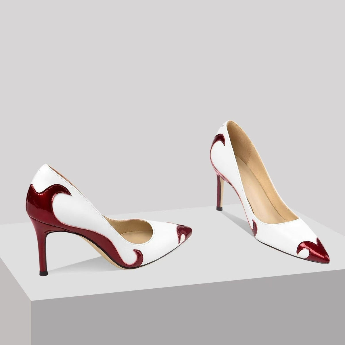 Felisa | Zapatos de Tacón Stiletto Punta Fina Mujer Bicolor