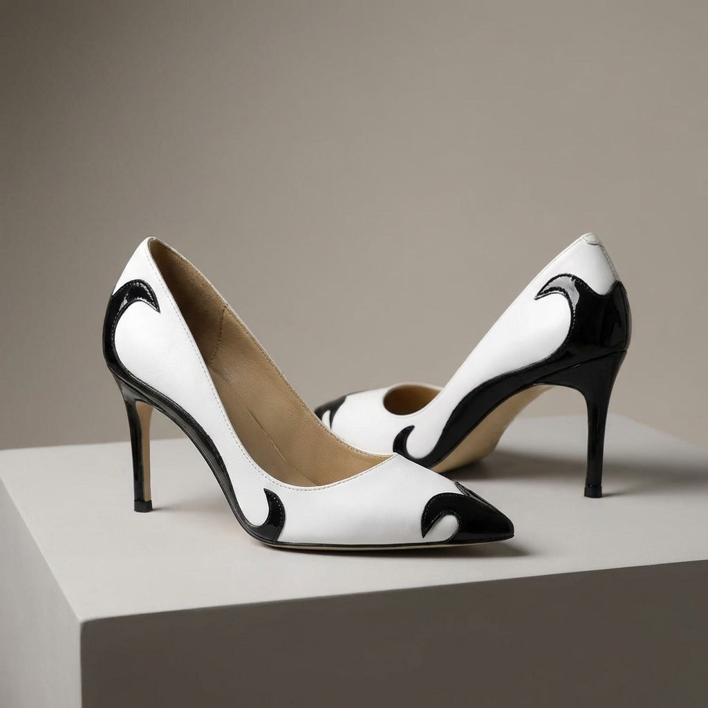 Felisa | Zapatos de Tacón Stiletto Punta Fina Mujer Bicolor