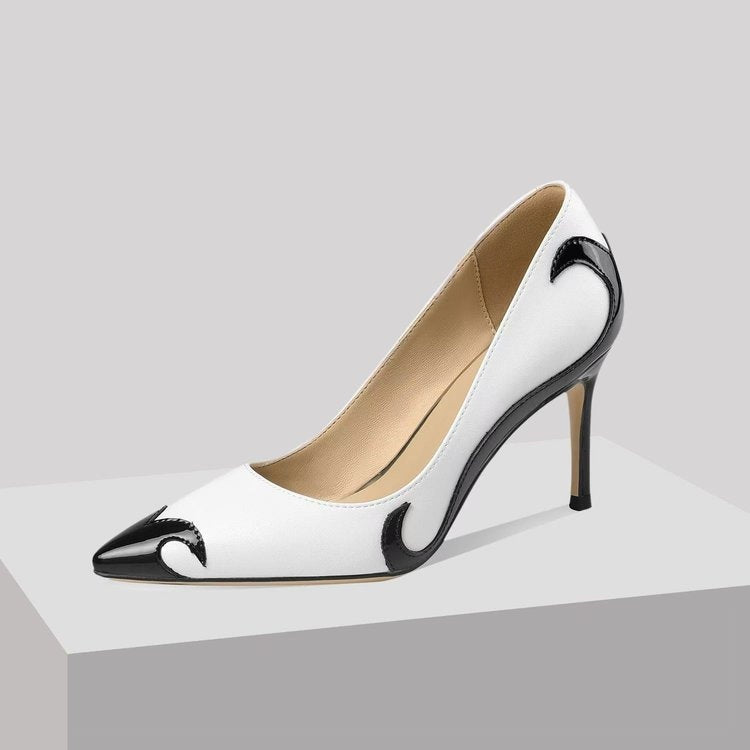 Felisa | Zapatos de Tacón Stiletto Punta Fina Mujer Bicolor
