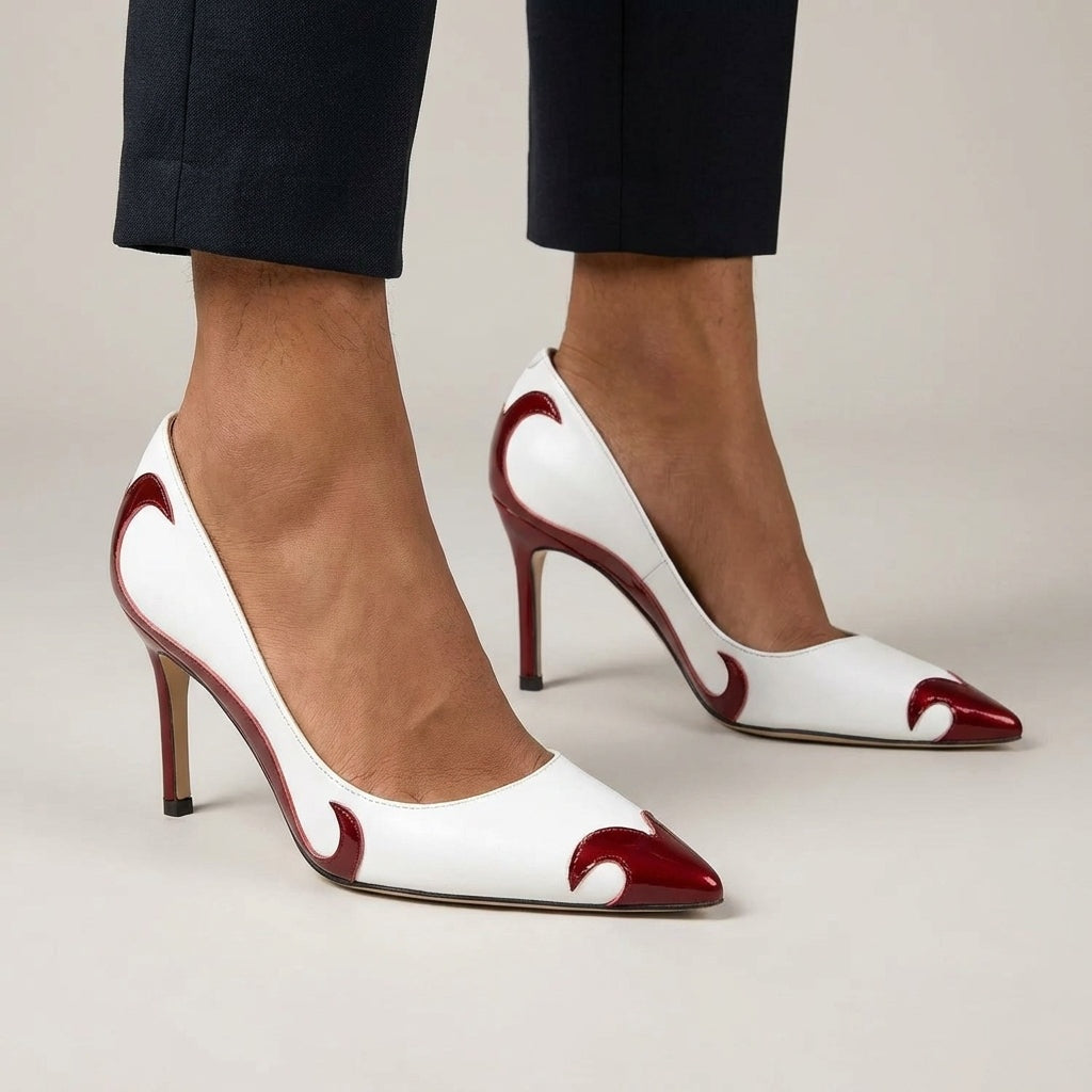 Felisa | Zapatos de Tacón Stiletto Punta Fina Mujer Bicolor