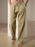 Tomás | Pantalón de Lino Hombre Cintura Elástica Corte Recto